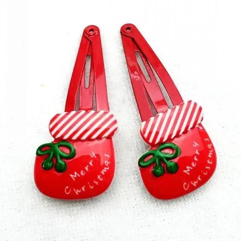 10 Pcs Random Kids Girl Candy Hairpin Baby Hair Clip Christmas Barrettes Christmas Headbands