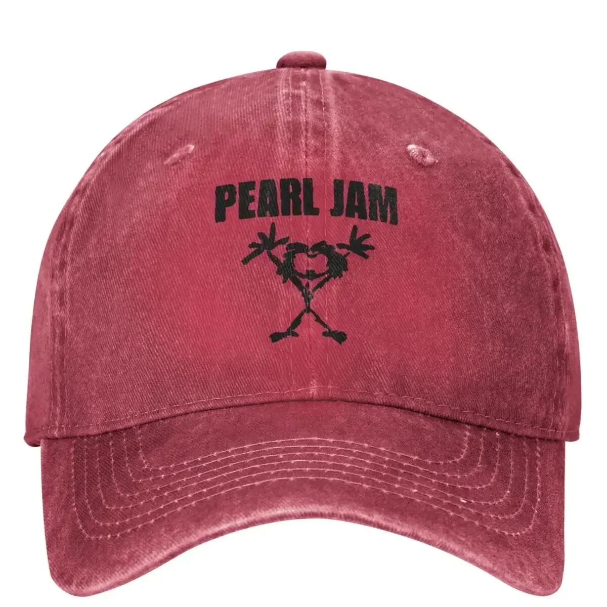 

Pearl Jams Metal Band Rock Music Baseball Caps Merchandise For Men Women Vintage Distressed Washed Hats Headwear Adjustable One Size