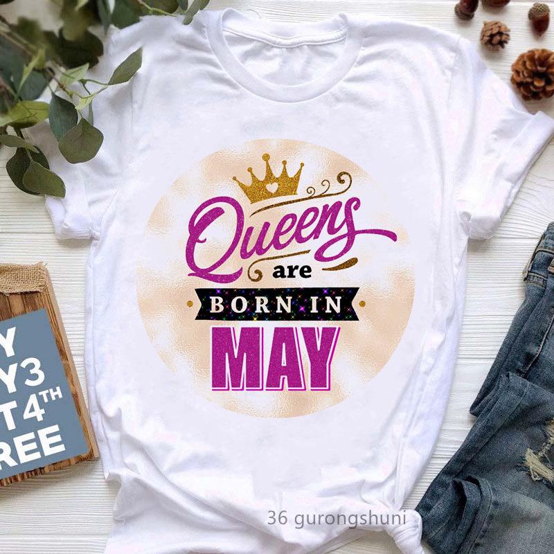 Stylish Queen Cartoon Women's Short Sleeve T-shirt - European & American Trend