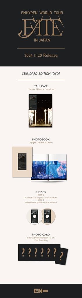 ENHYPEN WELTTournee in Japan 'FATE' (Reguläre Ausgabe/Erstdruck) [DVD]