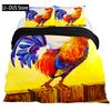 Rooster Comforter Cover King Full Size for Boys Girls Rustic Rooster Bedding Set Duvet Cover Vintage Bedding Collection 3Pcs