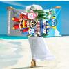 1pc Robots Vehicles beach towel,quick drying absorbent beach towel,outdoor sports swimming beach towel,Soft and comfortable Y73060