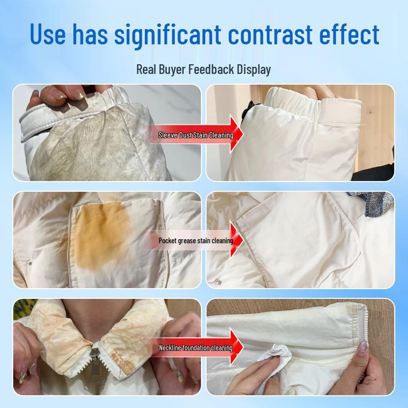 Dry Cleaning Foam & Brush for Down Jackets and Cotton Clothes