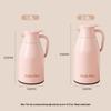 Insulated Water Bottle - Large Capacity Student Dorm Thermos Flask with Silver-Plated Glass Liner