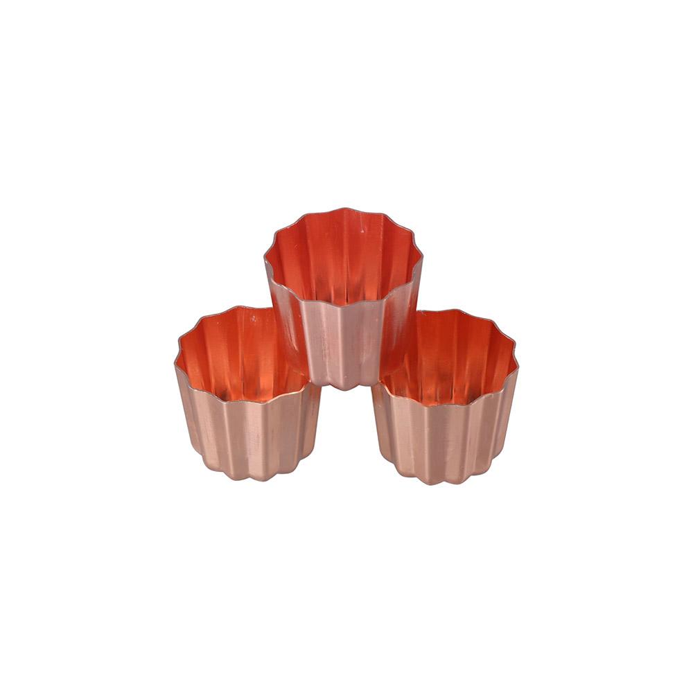 4Pcs Mini Cannele Mold Non-stick Cupcake Mould DIY Canele Cake Mould  Cupcake