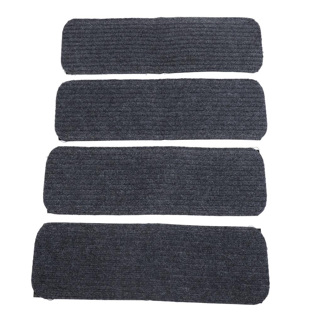 4Pcs RV Stair Covers Carpets Anti Slip Quick Drying Waterproof RV Step Covers Rug with Reflective Strip for RVs Motor