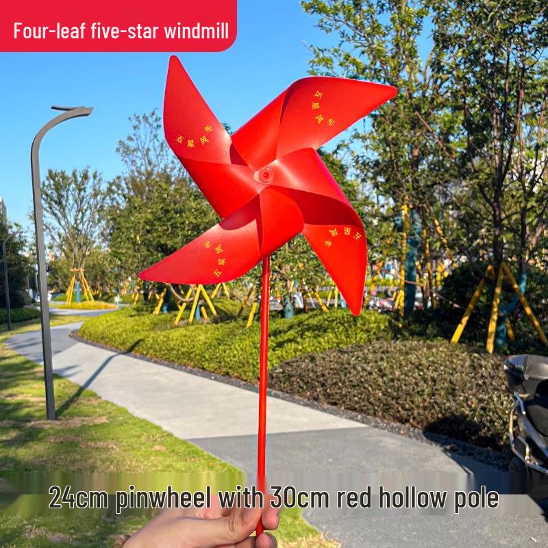 Children s National Day Five-Star Pinwheel Handheld Decoration Toy