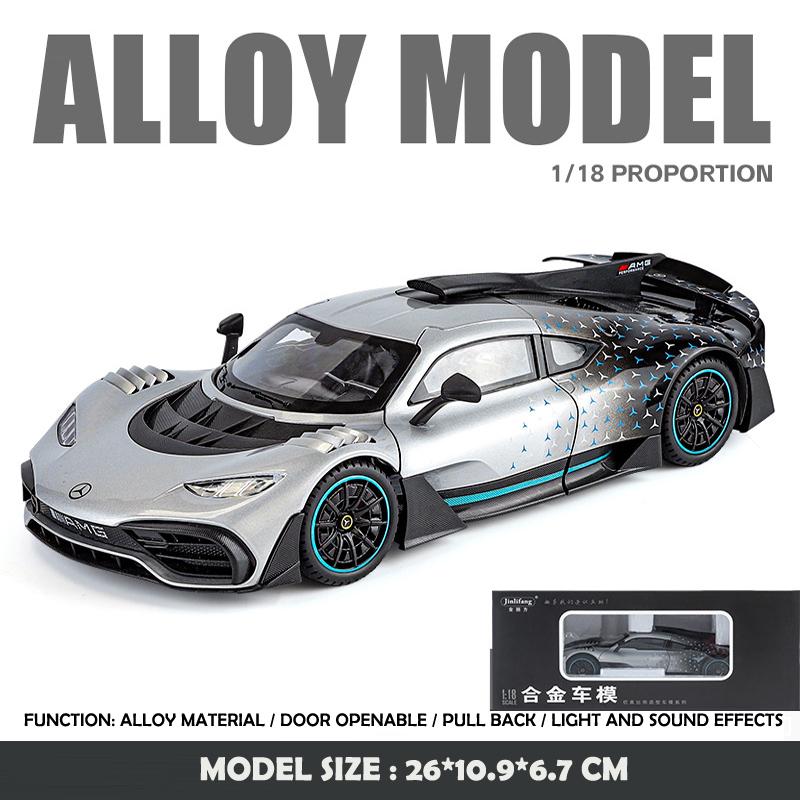 

Моделирование 1:18 Модель суперкара Mercedes Benz AMG ONE Литой игрушечный автомобиль Коллекционные предметы Подарки на день рождения Мужчина Мальчик Миниатюрный автомобиль
