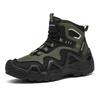 High-Top Green Outdoor Shoes Durable Sports Climbing Shoes Training Hiking Shoes Wear-Resistant Mountain Climbing Boots