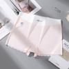 Plus Size Women's Spring Summer 7a Cotton Anti Bacterial Ice Silk Non Trace Anti Cramping Hip Flat Angle Underwear
