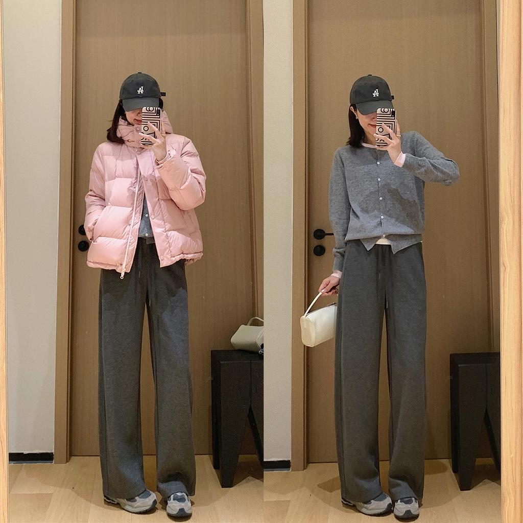 DIY Acetic Acid Camel Hair Cocoon Pants: 550g Thickened Slimming Narrow & Wide-Legged Sweatpants.