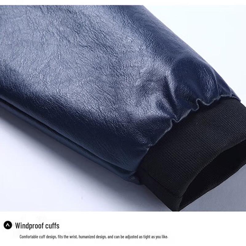 Pierre Cardin Men's Loose Fit Faux Leather Jacket