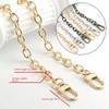 DIY Bag Accessories Gold Silver Black Metal Bag Chains Adjustable Luxury Crossbody Chain Single Shoulder Strap