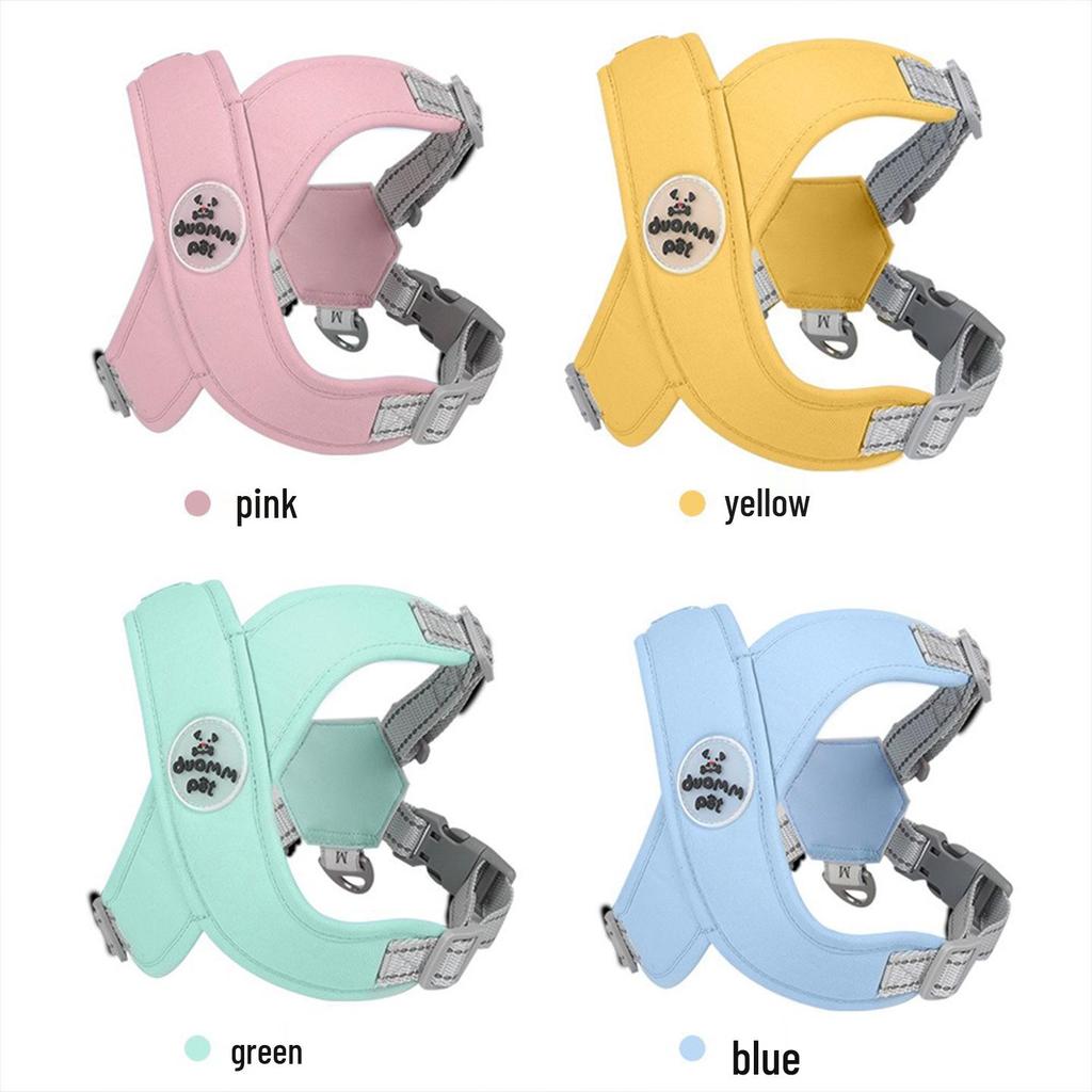Adjustable Breathable Macaron Dog Harness - Vest Style for Small Pets