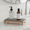Diatomaceous Earth Water Absorbing Stone Tray Bamboo Rack Kitchen Sink Counter Tray  Soap