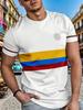 Men's Breathable Modern T-Shirt with Subtle Digital Print Suitable for Outdoor & Daily Wear, Regular Fit Crew Neck Casual Shirt, Machine Washable