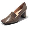 Saera Edition Cowhide Penny Platform Pumps 7Cm S23P502