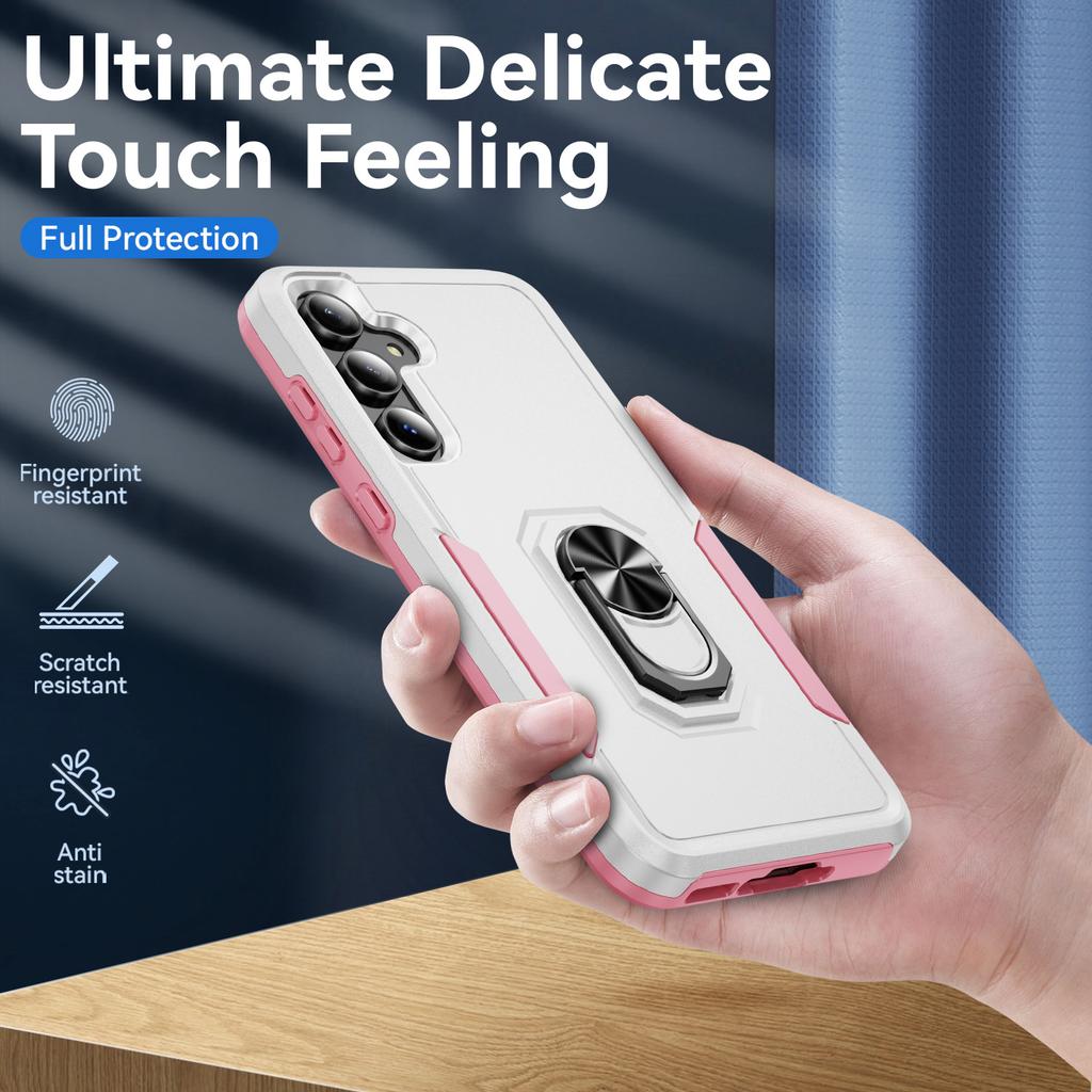 Für Samsung Galaxy A55 5G/A35 5G Hülle Militärischer Grad Ring Ständer PC+TPU Handyhülle