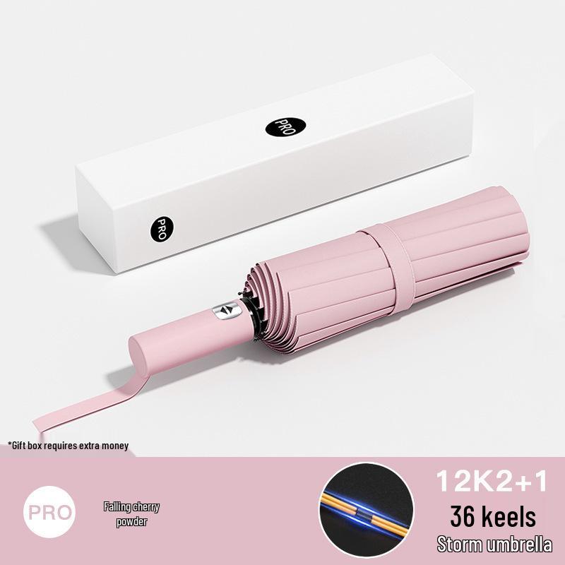 96-rib Automatic Windproof Umbrella with Wooden Handle, UV Protection, Sun & Rain Shield, for Men & Women - Enlarged, Thickened, Reinforced.