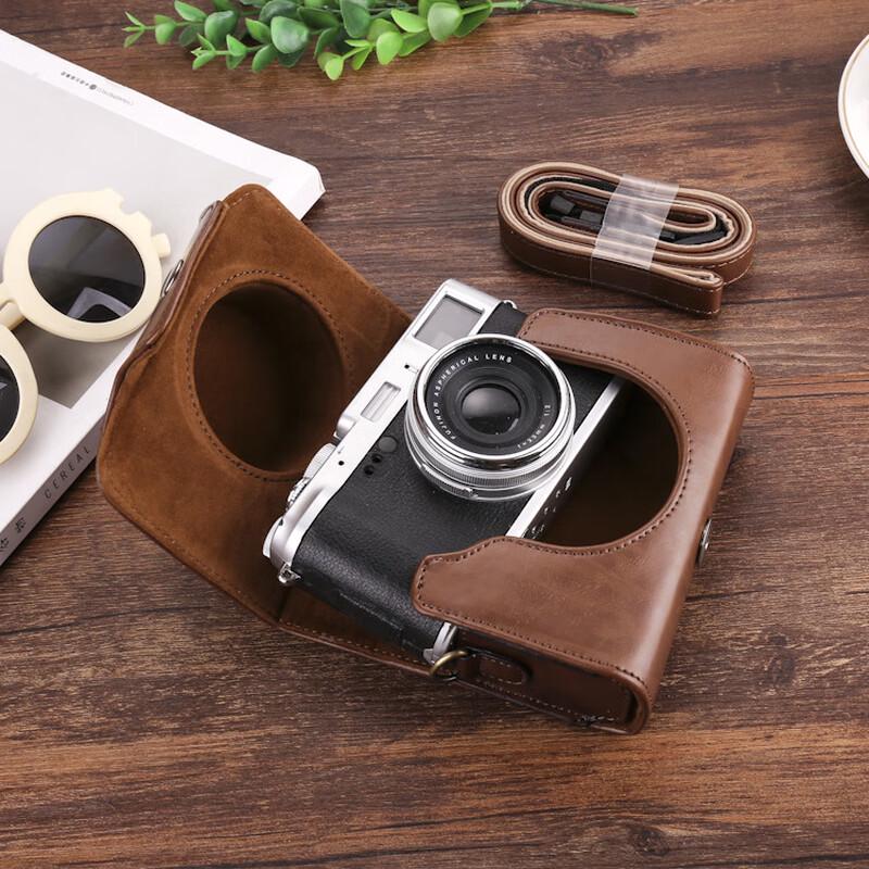 WEZHO Universal Retro Leather Camera Bag