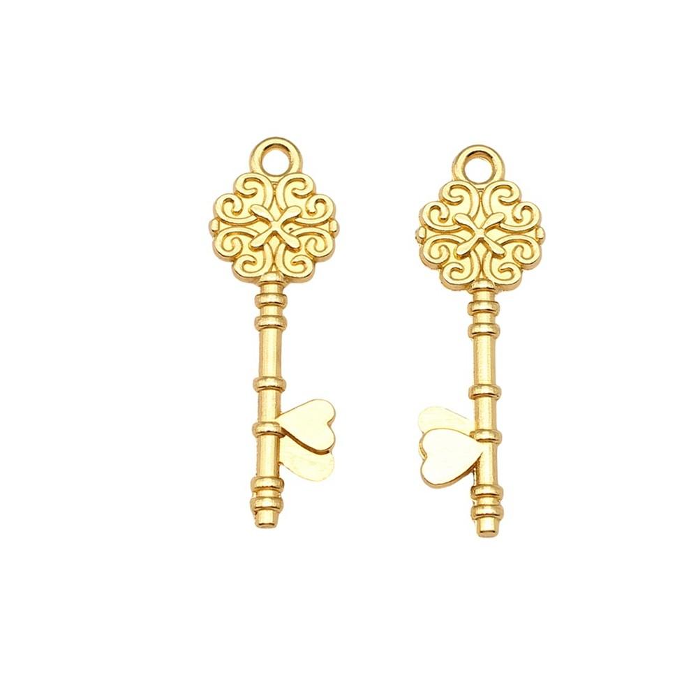 Key Charms Multi Color Alloy Locks Pendants For Romantic Themed Jewelry