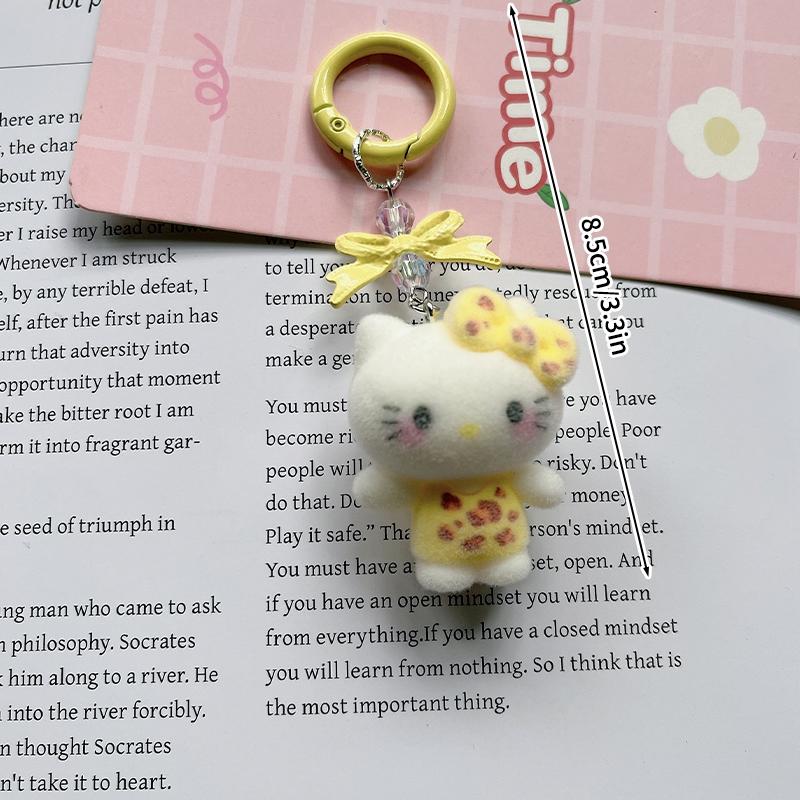 Sanrio Hello Kitty Keychains Cartoon Keyring Hanging Pendant for Backpack Charms on The Phone Bag Ornament Party Gift