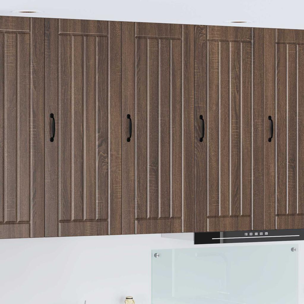 Wall Cabinet LUCCA Brown Oak 40 x 31 x 100 cm Particleboard