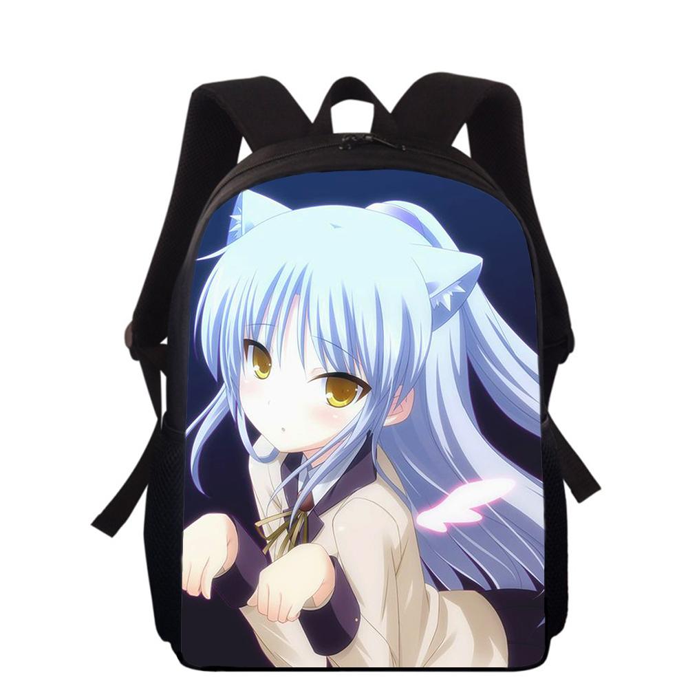 Angel Beats Tachibana Kanade 16" 3D Print Kids Backpack Primary School Bags for Boys Girls Back Pack Students School Book Bags