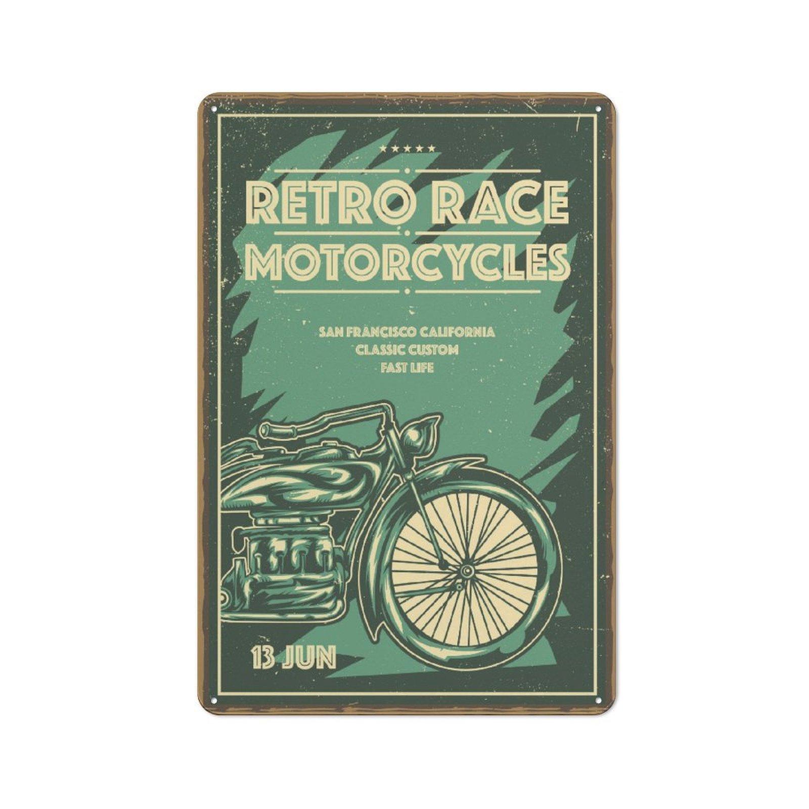 

1 шт. Вертикальная винтажная жестяная настенная тарелка Металлическая вывеска 2030 см / 3040 см Декоративный декор для дома Кафе Гаража Бара Гостиной 20*30CM