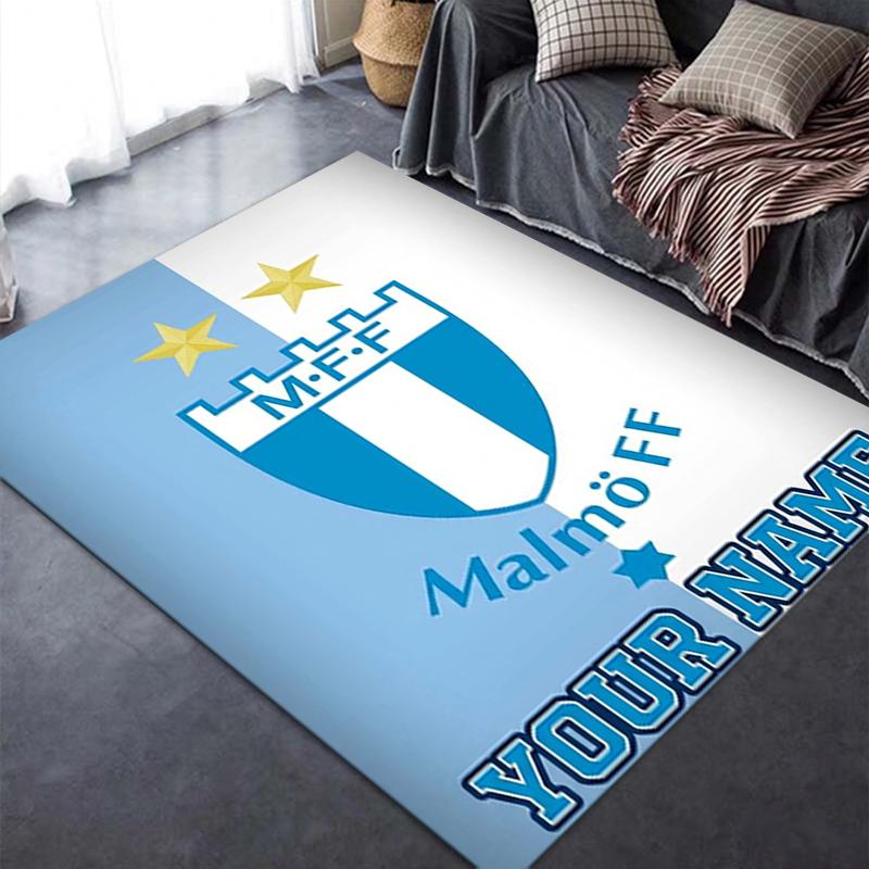 Custom Name Malmo FF Carpet Rug for Living Room Bedroom Home Sofa Decoration,Kids play Non-slip Floor Mat