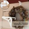 Christmas Wreath Hook White Color Easy To Install Welcome Sign Hanger Wreath Hook Front Door Decoration