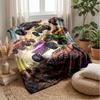 Monster Truck Chaos Theme Blanket Lightweight Warm Flannel Blanket Decorative Throw Blanket for Home Decoration