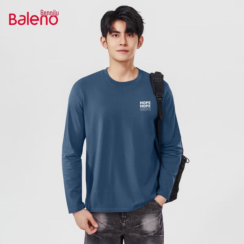 Baleno Men s Pure Cotton Long Sleeve Round Neck T-Shirt 3XL