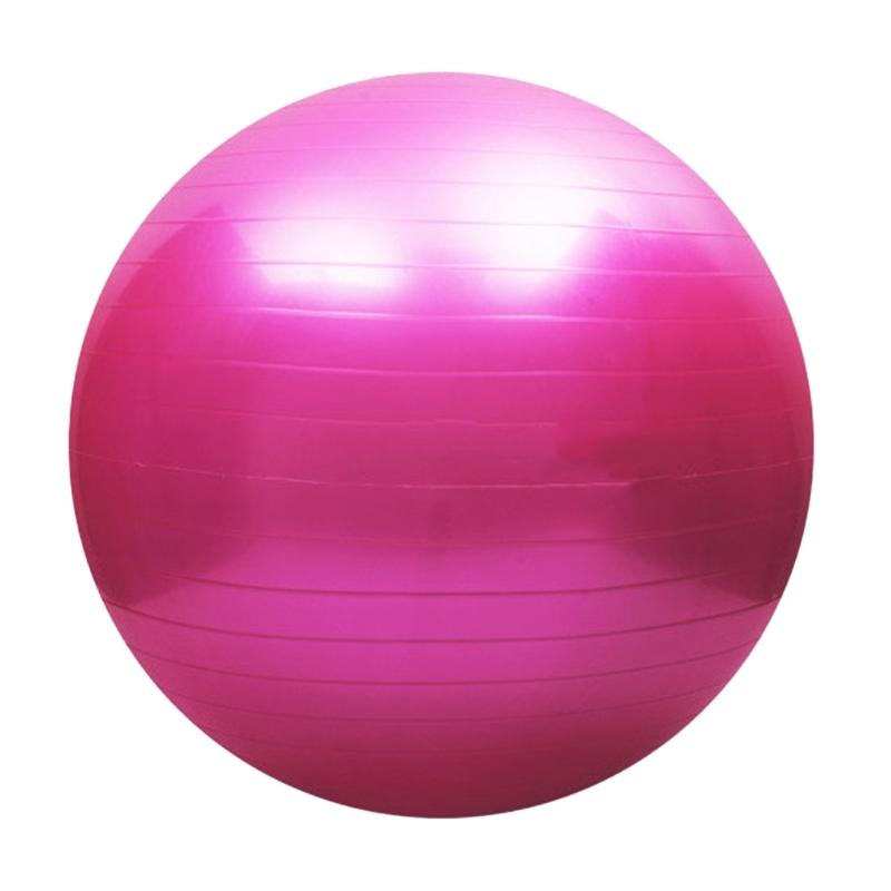 

Fitness Yoga Ball Thicken Gym Workout Balls Balance Trainers Exercise Pregnancy Stability Balls for Pilates Balance 45cm рожевий