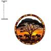 Sunset & Elephant Tree Hang Sign, Nurseries, Vintage Home Decor Wall for Bar Kitchen, Restaurant Shop Wall Decor, Farmhouse Lake Life Decor for Bedro