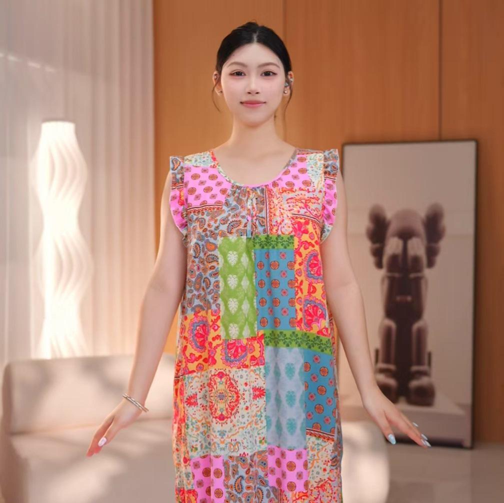 Women's Cotton Silk Camisole Pajama Dress - Summer, Loose Fit, Cute Japanese Style, Sexy and Thin, Perfect for Students
