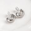 Vintage Gold Color Minimalist C Shape Clip on Hoop Earrings Non Pierced Cute Earring for Women Party Charm Jewelry New