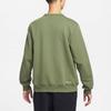 Nike Comfortable Logo Crewneck Pullover Sports Long-Sleeve Sweatshirt Men Green