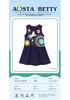 Summer European Style Girls' Knit Cotton Cartoon Princess Tank Dress