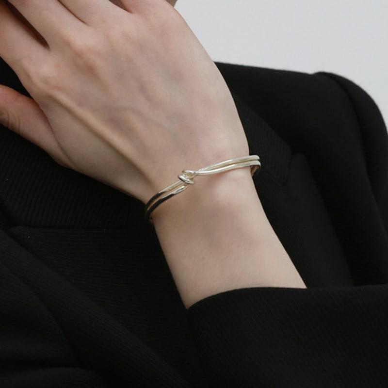 

REINDEER FRAGMENTS bangle bracelet Silver