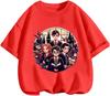 Trendy Cartoon Harry Potter Pattern Tee Summer Casual Crew Neck Children Daily Wearing Apparel