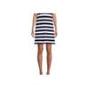 Polo Ralph Lauren SS25 Pony Embroidered Polo Stripe Short Sleeve Dress Women Dresses Navy-Blue 211698000-001