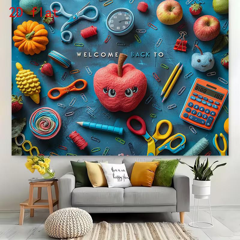2D School Banner, Back to School Party & Live Background