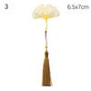 New Rose Gold Apricot Leaf Metal Bookmark Tassel Chinese Style