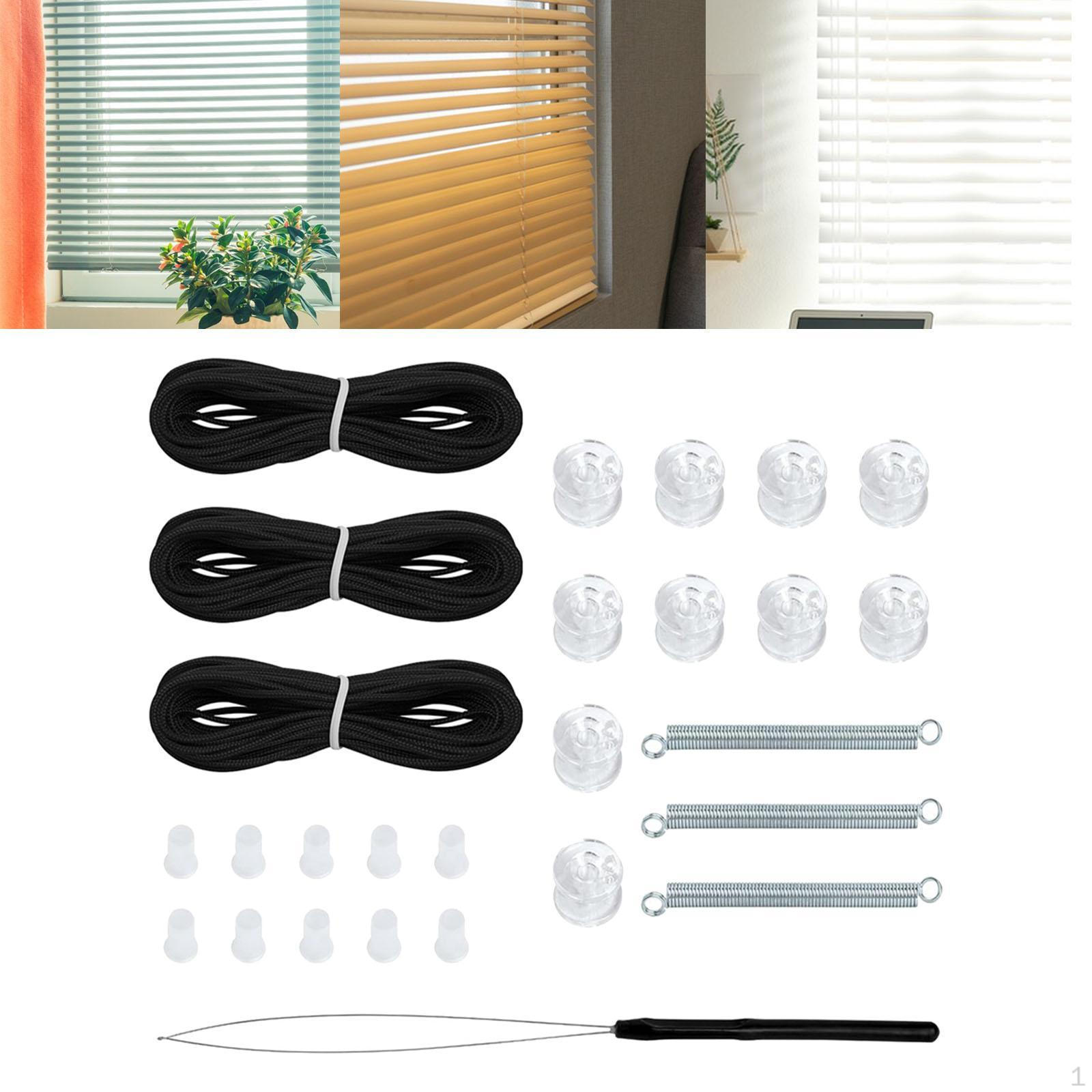 

Pleated Shade Repair Kit for RVs, Window Restringing Equipment чёрный