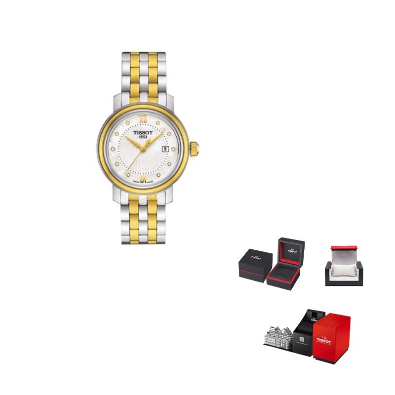 TISSOT Harbor Collection Quartz Movement Women s Watch 29mm Yellow Watch Dial Stainless Steel Case T097.010.22.116.00 White Dial