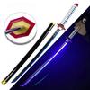 31/40inch Demon Slayer Katana Luminous Sword LED Light Kyoujurou Anime Cosplay Prop Real Japanese Katana Samurai Lightsabre Toy