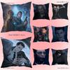 Popular Game Hank and Connor Pillow Covers Cartoon Sofa Decorative Home Double-sided Printing Short Plush Cute Cushion Cover