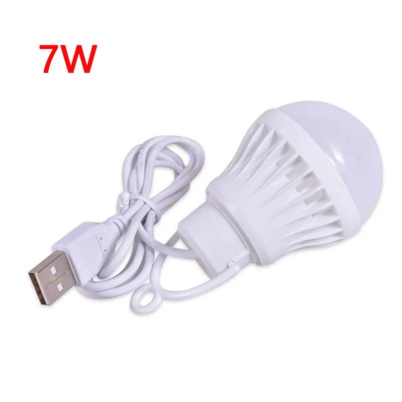 USB switch Lamp Bulb 5V Portable Camping Lantern Lamp LED USB Power Reading Book Light For Outdoor Camping Tent Light