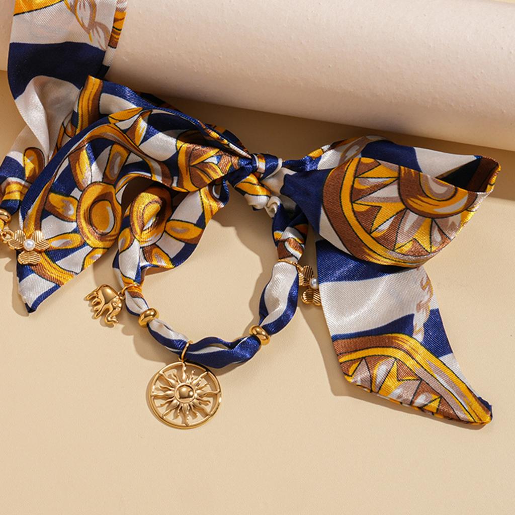 Acciaio inossidabile stampa tessuto cavo sole amore clavicola catena stile etnico autunno e inverno nicchia collana